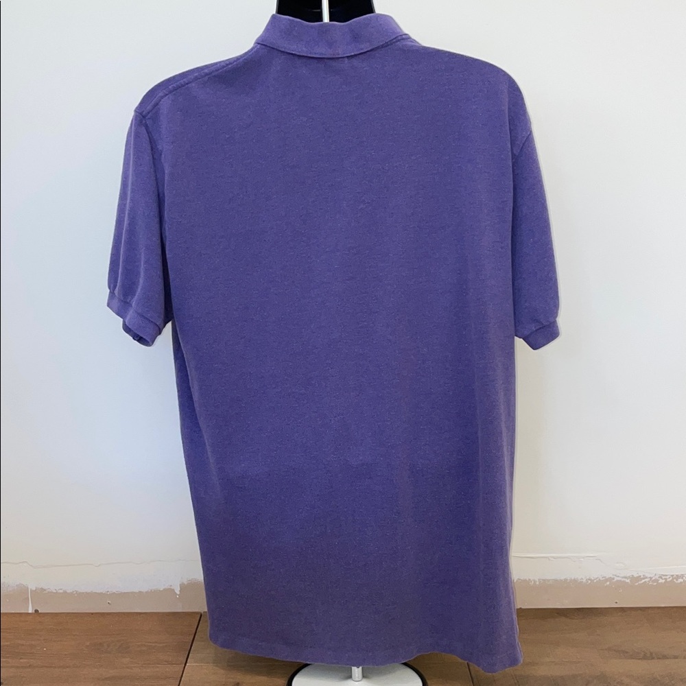 Ralph Lauren Mesh Purple Heather Polo Shirt XL - Picture 3 of 4